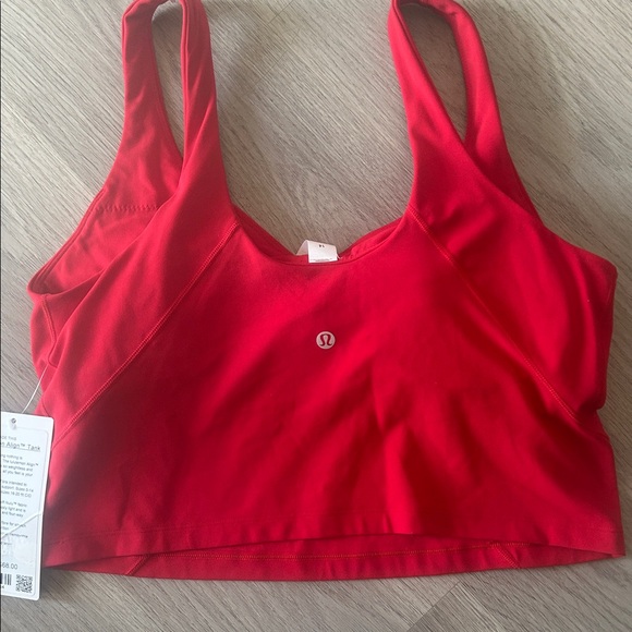 Lululemon Athletica Red Align Tank 14 - Picture 8 of 9